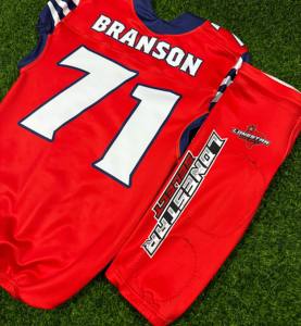 Uniforme de Fútbol Americano Personalizado para Equipos Juveniles, Venta al por Mayor, Sublimación, Uniforme de Fútbol Americano con Tela Tackle Twill, Conjunto de Jersey de Práctica - Product Image 5