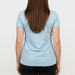 Polos pour femmes, t-shirts décontractés à manches courtes, col rabattu, 100 % polyester, très demandés, avec logo brodé personnalisé, pour le golf. - Product Image 3