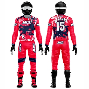 Digital Print % Polyester 220g Breathable Quick Dry Unisex Adult Full Sleeve Kits for ATV Dirt Bike MTB BMX Motocross - Product Image 1