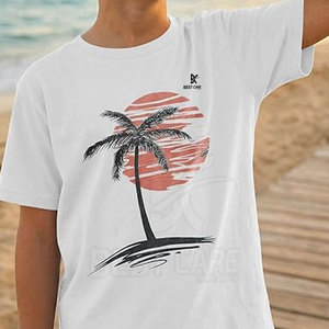 Made in Best Material Kid's Sun Fade T Shirt Short Sleeves Street Wear Fashionable Best Selling Products Sun Fade T Shirt - Product Image 3