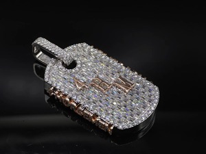 Factory <b>Customized</b> Christian VVS Diamonds Iced Pendant Necklace with Link Chain for Men Party Hip Hop Style - Product Image 5