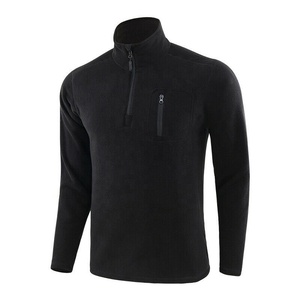 Men's Spring Outdoor Waterproof Breathable Fleece Quarter-Zip 100% Polyester Tactical Work Jacket - Product Image 1