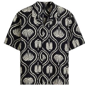 Camisa de Muselina Informal y Holgada para Hombre, Manga Corta, Ligera, Transpirable, con Botones al Frente, para Verano, Playa, Vacaciones, Uso Diario - Product Image 5