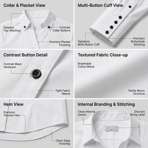 Nouveauté 2026 : Blouse boutonnée pour femme grande taille, en flanelle de coton et fibre de bambou, teinte en fil et brodée, à carreaux, personnalisable, respirante, pour le bureau - Product Image 6