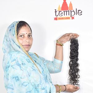 Extensiones de Cabello Humano Natural Indio 2*6 HD con Cierre, Ondulado Profundo 100% Natural, Doble Trama a Máquina, Sin Color, Sin Procesar - Product Image 3