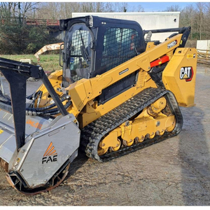 CAT 299D3 XE Skid Steer with Forestry Mulcher Attachment for Brush Clearing Land Management <b>Tree</b> <b>Cutting</b> <b>Machine</b> Heavy Duty Pro - Product Image 1