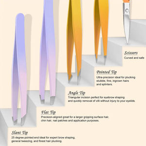 Kit de pédicure et manucure personnalisé en acier inoxydable 9 pièces dans un étui noir, haute qualité, prix de gros bas - Product Image 3