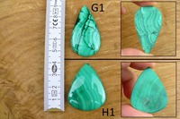 Pierre précieuse de malachite de qualité supérieure, cabochon de malachite, pierre de malachite en vrac, malachite semi-précieuse, forme mixte, pour la fabrication de bijoux