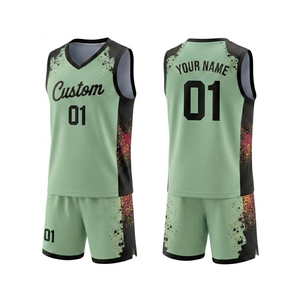 Maillot de basketball d'été personnalisé PISTA imprimé, grande taille, respirant, col en V, pour l'entraînement en extérieur, par le fabricant - Product Image 1
