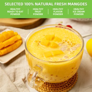 Poudre de mangue mûre lyophilisée de qualité supérieure, 100% naturelle, pour boissons, smoothies, desserts et mélanges de boissons instantanées - Product Image 3