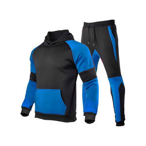 Conjunto de Sudadera con Capucha y Pantalones de Chándal para Hombre, Personalizado, Nuevo, Liso, Ajustado, Informal, Transpirable, Elástico en Cuatro Direcciones, con Cremallera, de Forro Polar - Product Image 4