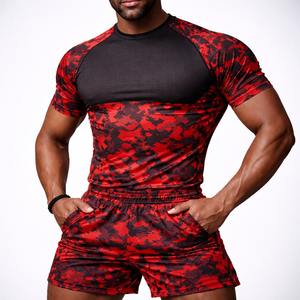 Oferta Caliente: Conjunto de Rash Guard MMA para Hombre, Novedad, Ropa de Compresión para Entrenamiento, BJJ No Gi, Camiseta y Pantalón Corto para Gimnasio, Ropa Deportiva al por Mayor - Product Image 1