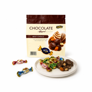 Almendras Recubiertas de Chocolate con Leche de Primera Calidad Marca VITHAICO, 320g, Forma Ovalada, se Derrite en la Boca, Listas para Comer, 12 Meses de Duración, OEM ODM - Product Image 4