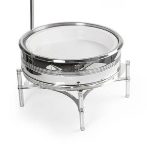 Recipiente para calentar comida de acero inoxidable, acabado pulido espejo, con tapa colgante, para buffet, ideal para restaurantes en Oriente Medio, bodas y catering. - Product Image 5