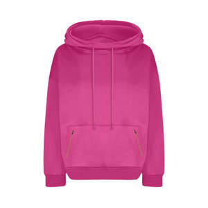 Fabricante OEM Personalizado, Sudaderas con Capucha de Invierno para Mujer de Alta Calidad, 100% Algodón, Felpa, Estilo Urbano, Conjunto con Sudadera de Cuello Redondo - Product Image 2