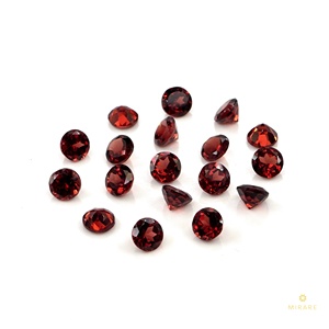 Granats naturels calibrés ronds 4 mm, pierres précieuses de granat naturel facettées en vrac, pierre de naissance de janvier pour la fabrication de bijoux - Product Image 1