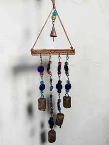 Handmade Animal Theme Wooden Wind Chime with Tin Bells and Glass Beads for Indoor/Outdoor <b>Garden</b> and Patio Hanging Decor - Product Image 4