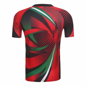เสื้อเทนนิสชายทรงเข้ารูป แห้งเร็ว สำหรับเล่นเทเบิลเทนนิส พร้อมลายพิมพ์ดิจิทัลบนผ้าทอ เหมาะสำหรับทีมแบดมินตันและเทนนิส - Product Image 5