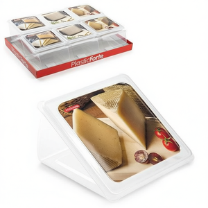 Contenitore per formaggio PlasticForte a 6 scomparti con coperchio per frigorifero - Product Image 2