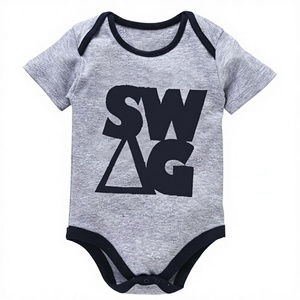 Barboteuse bébé en coton biologique sur mesure pour les nouveau-nés et les tout-petits Design mignon pour les quatre saisons directement de Tirupur Inde - Product Image 1