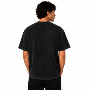 Camiseta Personalizada Vintage con Lavado Ácido para Hombre, Estilo Urbano, Oversize, Casual, con Estampado Gráfico DTF - Product Image 4