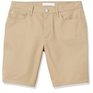 Pantalones Cortos de Mezclilla de Alta Calidad 100% Algodón para Hombre, Estilo Baggy, Ajustados, Hasta la Rodilla, de Color Sólido, Transpirables - Product Image 1