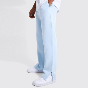 Latest Style <b>Men's</b> Premium Quality Lightweight High Waist Casual Flared Jogger Pants Breathable Quick Dry Elastic Waist - Product Image 4
