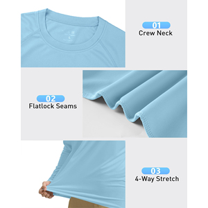 Unisex UV Protection Shirt Breathable Quick Dry Anti-UV Summer Outdoor Sports T-Shirt - Product Image 6