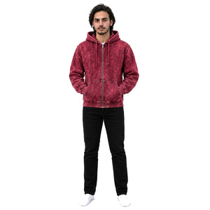 Vente en gros : Sweat à capuche d'hiver délavé à l'acide 100% Coton, style sportif. Fournisseur B2B de vêtements en gros, tailles et couleurs personnalisables. - Product Image 3
