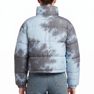 Nouvelle Veste d'Hiver Matelassée Imprimée Personnalisée pour Femme avec Capuche, Style Décontracté et Tendance pour l'Extérieur, Rembourrage Chaud par Sublimation - Product Image 2