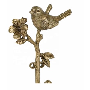 High Quality Metal Coat <b>Hooks</b> with 3D Bird & Flowers Shape Metal <b>Wall</b> <b>Hooks</b> for Entryway Bathroom Bedroom Farmhouse Decoration - Product Image 2