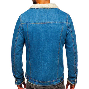Best Selling Men's Faded Denim <b>Jacket</b> 100% Cotton Eco-Friendly Streetwear for Everyday Outfit - Product Image 3
