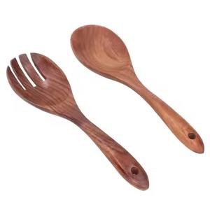 Cuillère de service en bois naturel de qualité supérieure, cuillère de cuisine faite à la main pour riz, curry, soupe, ustensile de cuisine durable pour la maison et le restaurant - Product Image 2