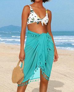 Women Beach Sarong Wraps with Tassels Swimsuit Coverup Summer Bathing Suit Cover Up Casual Swimwear 2026 - Product Image 2