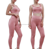 Conjunto Deportivo de Yoga de Alta Calidad, Talla Grande, Sólido, Sin Costuras, Transpirable, Antibacterial, de Secado Rápido, para Correr, Gimnasio, Invierno, Fitness