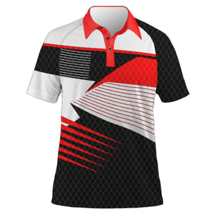 Chemise Homme Sportive à Imprimé Géométrique Numérique, Manches Courtes, Coupe Classique, Respirante, 100% Polyester Tissé, Logo Avant - Product Image 1