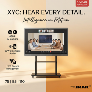 Massive Memory Capacity 86 Inch 4K IFPD 16GB RAM 256GB ROM Android 15 OS 40 Point Touch AI Person Tracking Camera Windows 11 PRO - Product Image 1