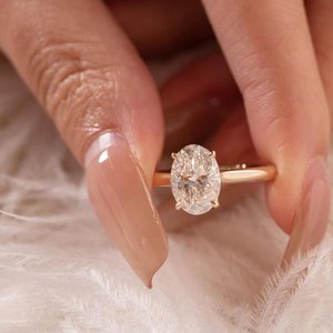 925 Sterling <b>Silver</b> Gold Adjustable Lab Grown Diamond <b>Ring</b> Elegant <b>Statement</b> Jewelry Brilliant Stone Setting for Women - Product Image 3