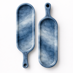 Plateau en résine blanche pour une décoration élégante de la maison, plateau en résine stylé pour les espaces de vie modernes, sous-verres et plateaux en résine très vendus - Product Image 1