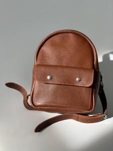 Custom Logo Genuine Leather Mini <b>Backpack</b> <b>Women</b> <b>Small</b> Cowhide Travel Other <b>Backpacks</b> Fashion Lady Daypack Bag LSBP-0113 - Product Image 3