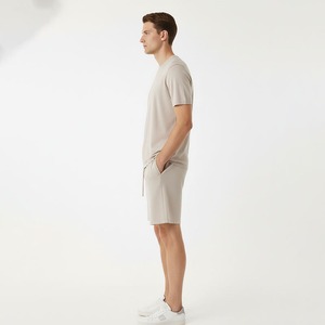 Conjunto de Camiseta y Pantalones Cortos de Algodón para Hombre, Cuello Redondo, Tejido Transpirable de Secado Rápido, Impresión Digital, Ropa Casual de Verano - Product Image 2