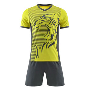 Conjunto de Uniforme de Fútbol - Diseño Personalizado con Logotipo, 100% Poliéster, Transpirable, Cómodo, Duradero, Elástico, Teñido, Sin Mangas, Unisex - Product Image 3