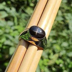 925 Sterling Silver Fine <b>Mens</b> Ring <b>Unique</b> Elegant Classic Wide <b>Band</b> Black Star <b>Wedding</b> Engagement Chunky Rings Wholesale Bulk - Product Image 3