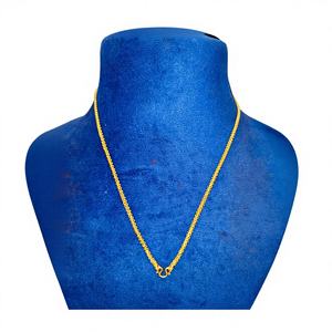 Cadena tejida premium de oro sólido de 22k, joyería fina tradicional india para mujer, uso diario, diseño auténtico y elegante. - Product Image 1