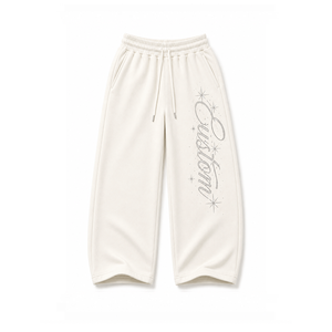 Custom Men's Heavyweight Cotton Sweatpants Athletic Jogger Pants with Rib Cuffs for Sportswear Collections - Product Image 3