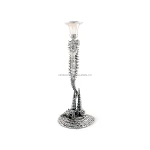 Handmade Artistic <b>Grid</b> Round Candlestick Holder for Wedding Christmas Decor Customized Packing Zahid Exports India Uttar Pradesh - Product Image 3