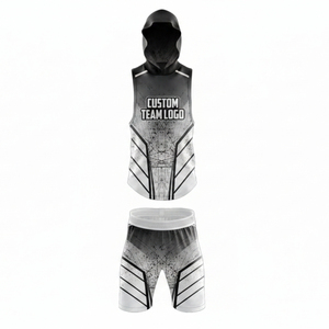 7v7 Uniform Crew Neck <b>Athletic</b> Shirt Supplier Custom 7v7 Uniform Full Print Jersey Factory 7v7 Uniform Elastic Waist Shorts - Product Image 5