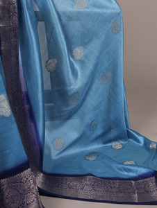 Sari ethnique traditionnel indien en tissage Zari pour les occasions de mariage et les événements festifs pour femmes, tenue élégante et tendance - Product Image 2