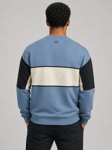 Sweat-shirt vintage délavé, col rond oversize, manches longues pour homme, pull en molleton doux, style décontracté, streetwear, athlétique, gym, mode - Product Image 6