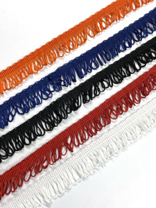 Ribete de Pompones de Poliéster 100% Ecológico al por Mayor, Cinta de Flecos de Perlas Mini Coloridas de 20mm para Prendas de Punto y Bordados - Product Image 2